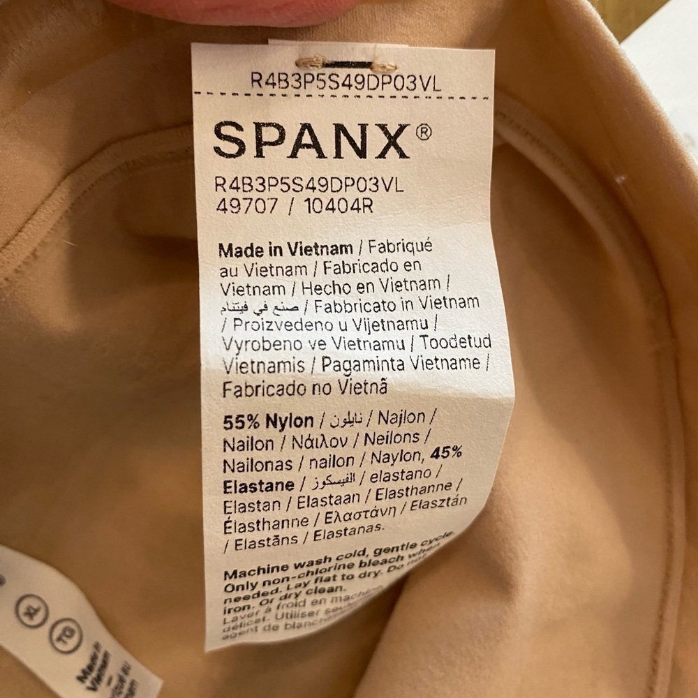 Spanx Women’s Shape wear High Waist Shorts Beige XL NEW 10404R - Picture 4 of 9